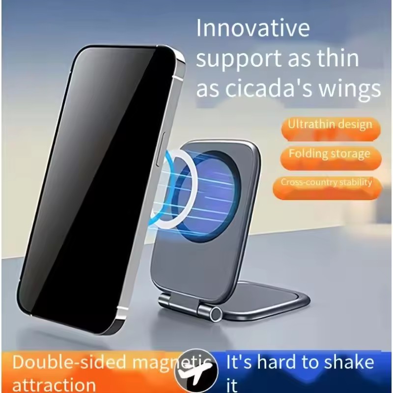 Car Accessories Phone Holder - Magnetischer Telefonständer Auto-Handyhalterung Ultradünn Faltbar Starke