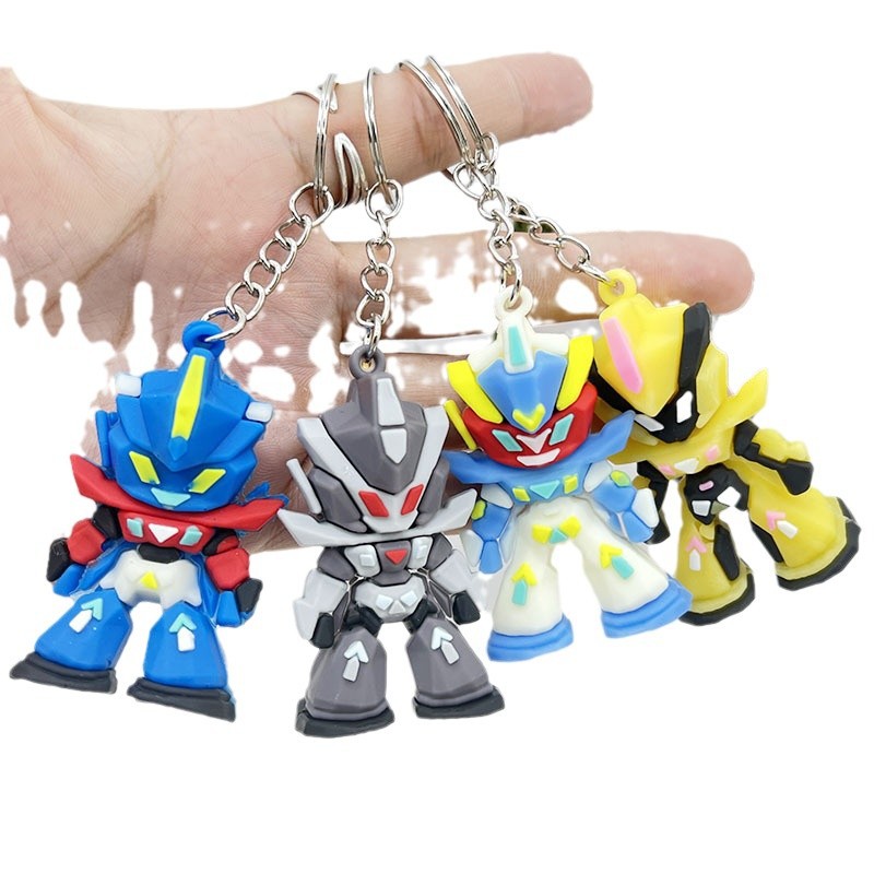 Car Accessories In Japan - Gundam Silikon-Schlüsselanhänger, Mini Mobile Suit Anime-Figur