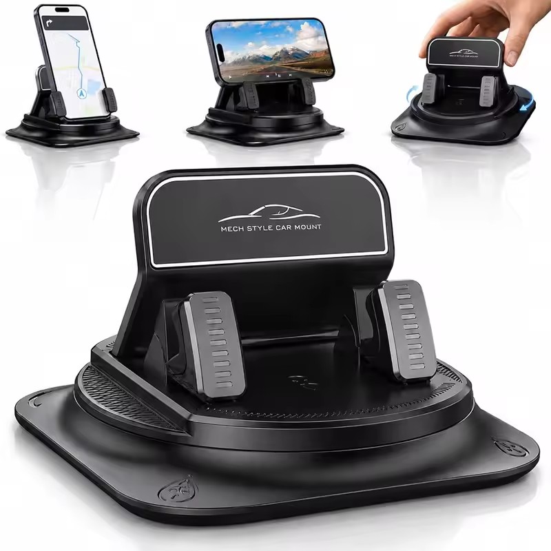 Car Accessories Phone Holder - 360 ° Universal-Auto-Handyhalterung mit Anti-Rutsch-Silikon für