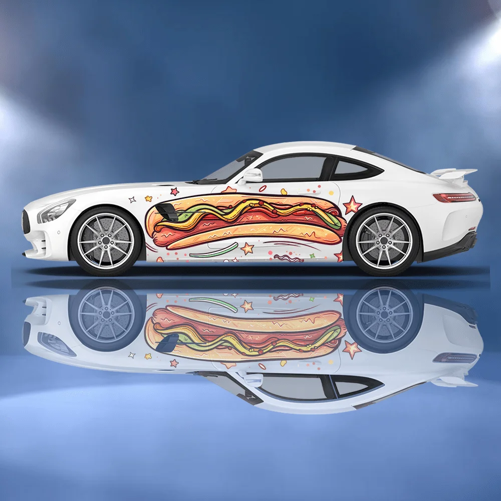 Car Accessories Bunnings - Lustiger Cartoon Hot Dog Brötchen Auto