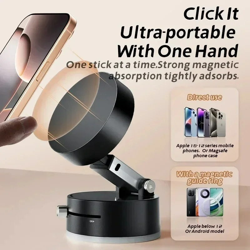 Hochleistungs-Magnet-Vakuumhal – Car Accessories Phone Holder Bewertung und Preis