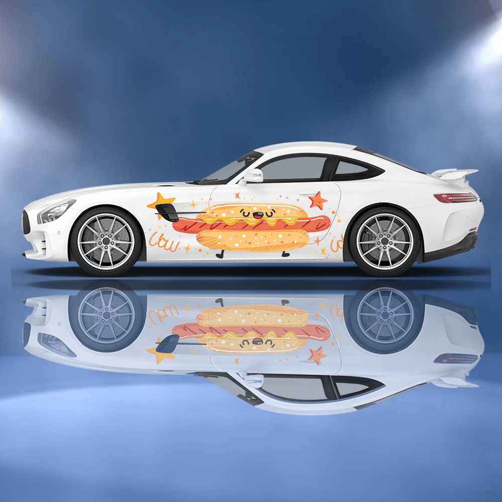 Lustiger Cartoon Hot Dog Brötc – Car Accessories Bunnings Bewertung und Preis