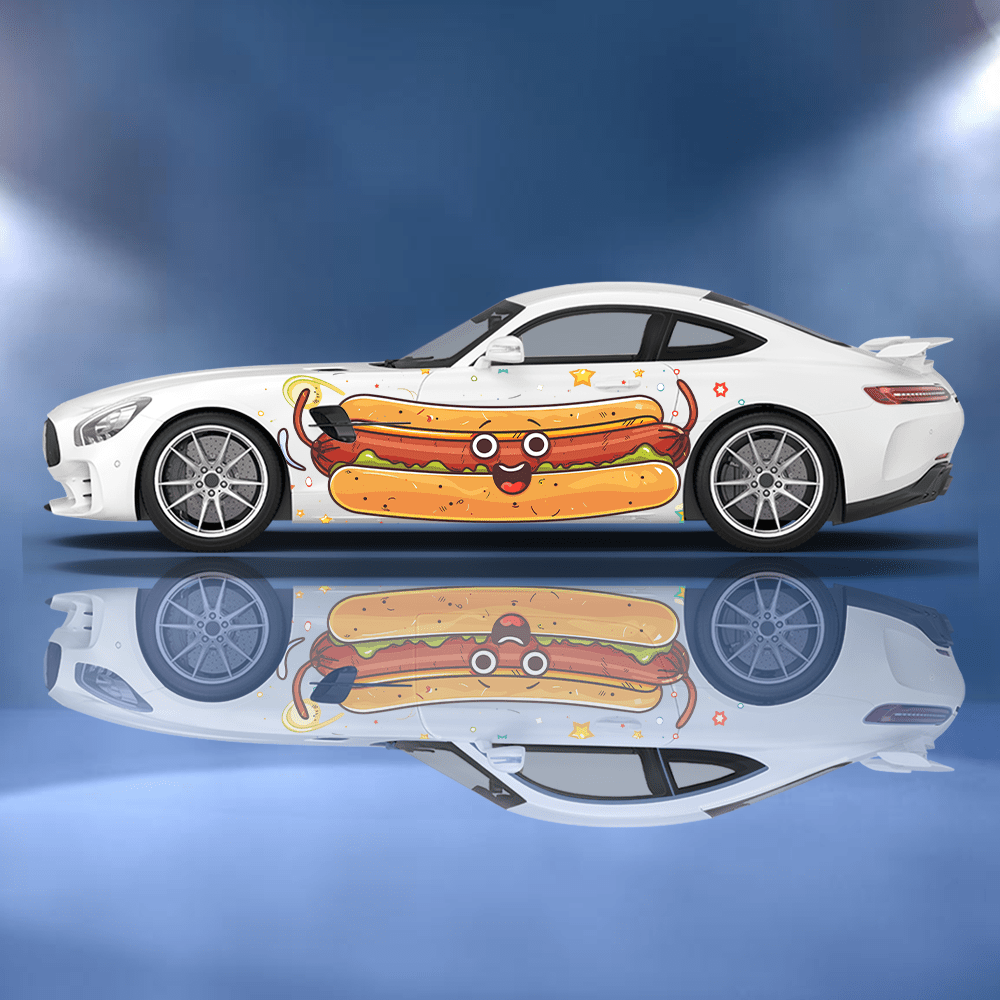 Lustiger Cartoon Hot Dog Brötc – Car Accessories Bunnings Bewertung und Preis